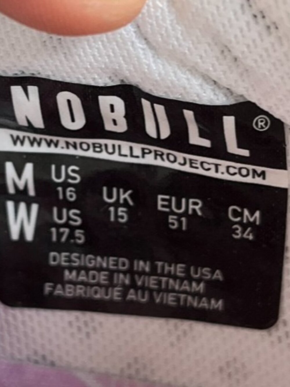 Nobull Impact Trainer Mens Size 16 Pink White Athletic Running Shoes Sneakers - Picture 9 of 10